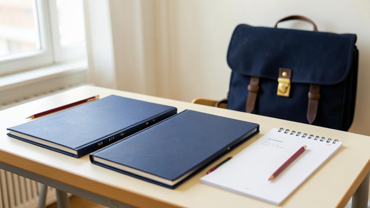 Quaderni, matite e cartella pronti per il nuovo anno scolastico